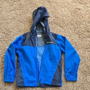 Columbia Kids Blue and Dark Gray Raincoat